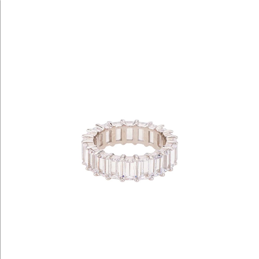 The Emerald Cut Pave Ring - The M Jewelers NY
